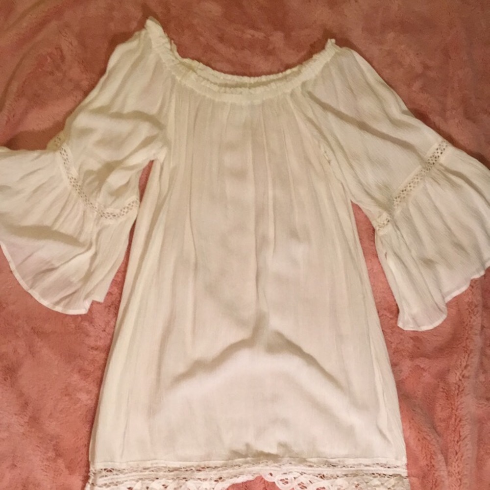 White off the shoulder dress